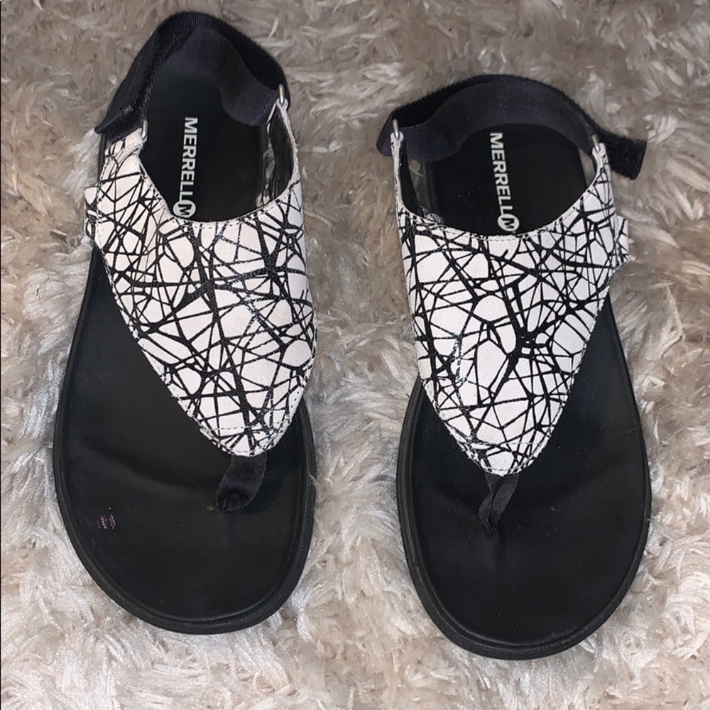 marbled merrell sandals